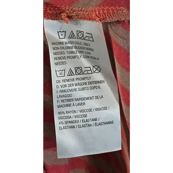 LOGO Lori Goldstein Button Front Striped Vest W/ Asymmetric Hem Sz 2XL Lagenlook - Picture 3 of 4